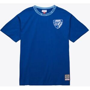 Mitchell & Ness Johns Hopkins Blue Jays Jacquard Ringer Logo‎ T Shirt Men's XL